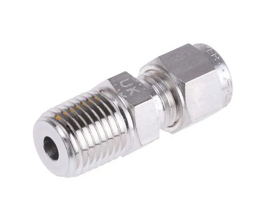 63-7539-81　Straight connector,6mm OD 1/4 NPT　M6MSC1/4N-316