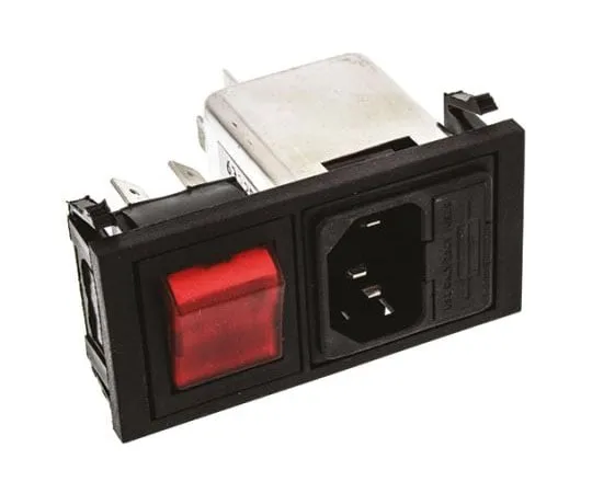 63-7428-29　Male C14 IEC Filter Snap-In 5 x 20mm,Rated At 6A,250 V ac　BZV01/A0620/11