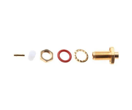 63-7532-31　Radiall Straight 50Ω Panel Mount Bulkhead Fitting SMA Bulkhead, Solder Termination RG402　R124325003W