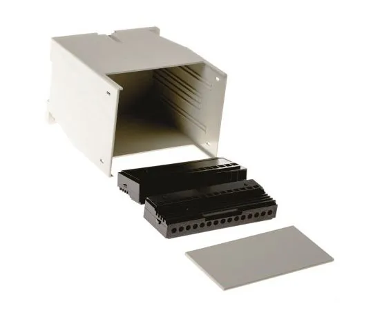 63-7443-73　RS PRO DIN Rail, 75 x 99.7 x 110mm, Polycarbonate DIN Rail Enclosure　243-3660