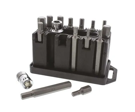 63-7426-74　RS Pro Hexagon Bit 16 pieces, 4; 5; 6; 7; 8; 10; 12 x 30 x 75 mm　213-0951