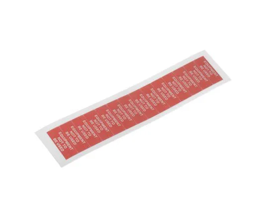 63-7547-65　RS PRO Adhesive Pre-Printed Adhesive Label-Equipment Not To Be Used-. Quantity: 140　445-3666