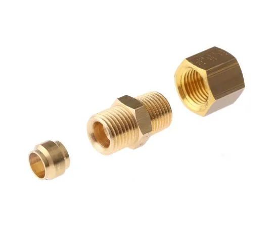 63-7437-82　Legris 6mm x 1/8 in BSPT Male Straight Coupler Brass Compression Fitting　0105 06 10