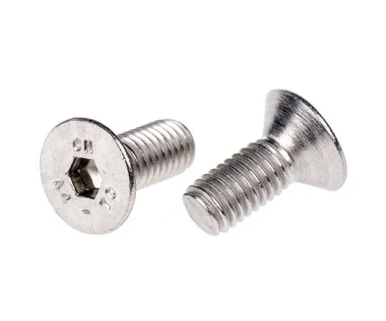 63-7438-13　RS Pro M5 x 12mm Hex Socket Countersunk Screw Plain Stainless Steel　232-8417