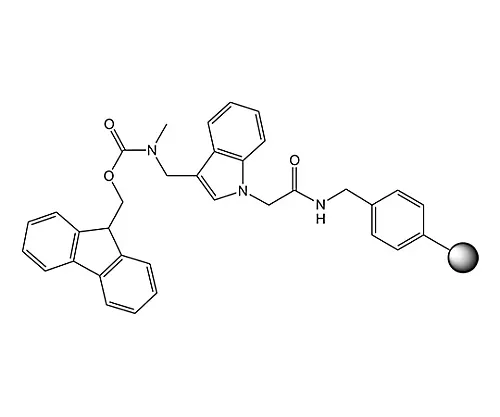 61-0401-22　［Discontinued］[3-({Methyl-Fmoc-Amino}-Methyl)-Indol-1-Yl]-Acetyl AM Resin 855116 25G　8551160025