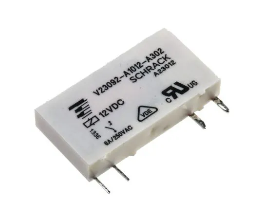 63-7451-86　TE Connectivity SPNO Non-Latching Relay PCB Mount, 12V dc Coil, 6A　V23092A1012A302