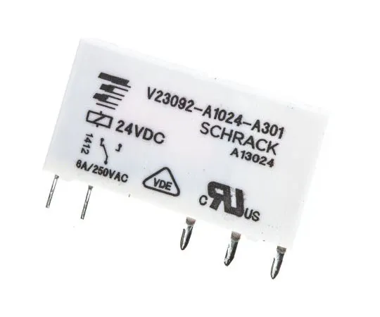 63-7437-67　TE ConnectivitySNR SPDT Non-Latching Relay PCB Mount, 24V dc Coil, 6A　V23092-A1024-A301 2-1393236-4