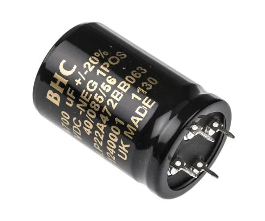 63-7434-89　KEMET 4700μF 63V dc Aluminium Electrolytic Capacitor, Through Hole 30 x 45mm +85°C 30mm 45mm　ALP22A472BB063