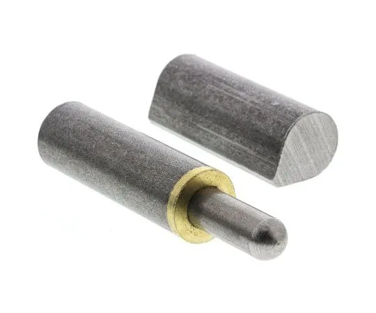 63-7461-01　Pinet Raw Steel Flat Hinge with a Fixed Pin Weld-on, 100mm x 20mm　14-7-3571