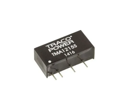 63-7415-65　TRACOPOWER TMA 1W Isolated DC-DC Converter Through Hole, Voltage in 10.8 → 13.2 V dc, Voltage out 15V dc　TMA 1215S