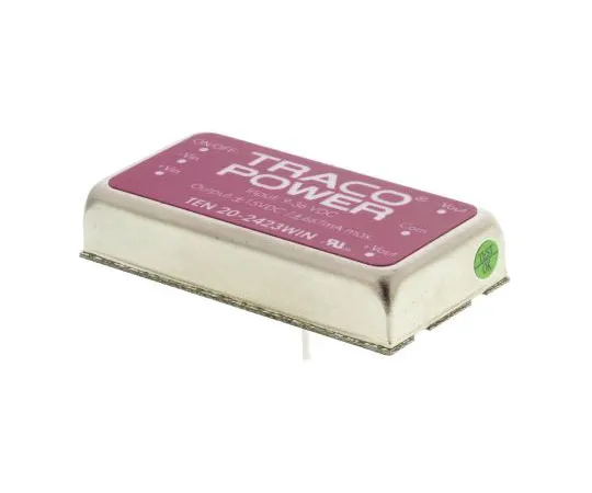 63-7358-01　TRACOPOWER TEN 20WIN 20W Isolated DC-DC Converter Through Hole, Voltage in 9 → 36 V dc, Voltage out ±15V dc　TEN 20-2423WIN