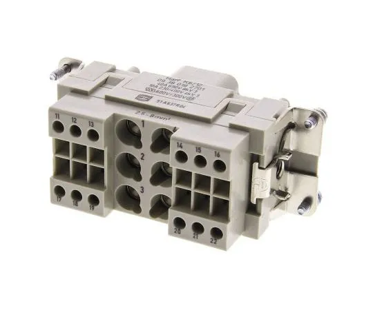 63-7526-04　Han-Com Series size 16 B Connector Insert, Female, 18 Way, 40A, 690 V　9380182701