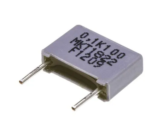 63-7388-45　Vishay 100nF Polyester Capacitor PET 63 V ac, 100 V dc ±10% MKT 1822 Series Through Hole　MKT 1822 410-015