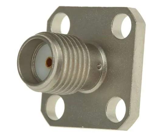 63-7474-38　Radiall Straight 50Ω Flange Mount SMA Connector, Crimp Termination　R125403001