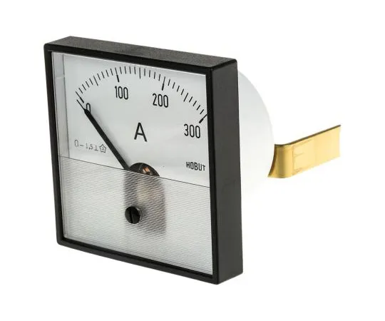 63-7488-84　HOBUT PD72MC Analogue Panel Ammeter 0/300A For Shunt 75MV DC, 72mm x 72mm Moving Coil　PD721MCS75MV/2-001 0/300A