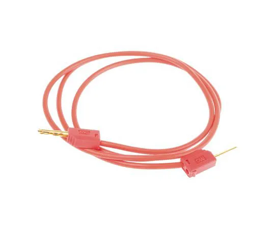 63-7464-03　Multi Contact 2 mm Test lead, 10A, 30 V ac, 60 V dc, Red, 60cm Lead Length　28.0033-060-22