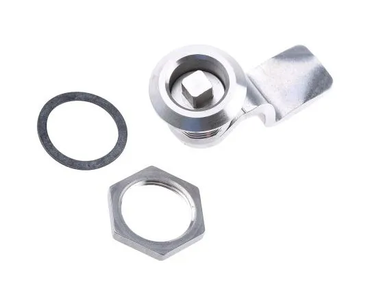 63-7497-93　Steinbach & Vollman Panel to Tongue Depth 32mm Stainless Steel Square Lock, Key to unlock　6801005