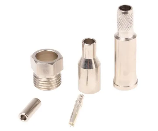 63-7472-40　Telegartner Straight Cable Mount FME Connector, jack, Crimp Termination, 50Ω 0 → 2GHz　J01701A0008