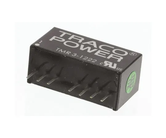 63-7357-76　TRACOPOWER TMR 3 3W Isolated DC-DC Converter Through Hole, Voltage in 9 → 18 V dc, Voltage out ±12V dc　TMR 3-1222
