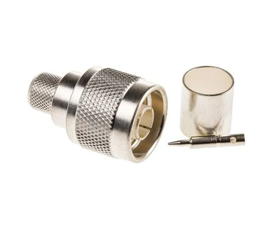 63-7521-83　TE Connectivity 50Ω Straight Cable Mount N Type Connector, Plug, Crimp Termination, 0 → 11GHz, RG214/U, RG9 B/U　1-1337415-0