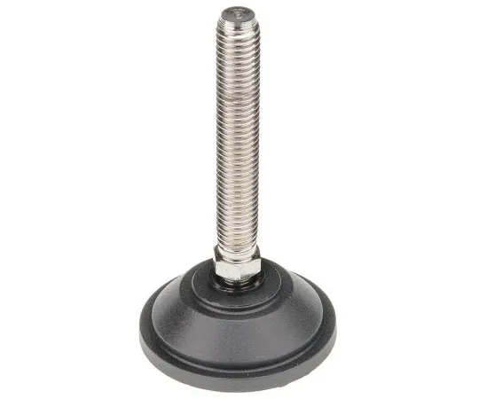 63-7492-51　Nu-Tech Engineering Nickel Plated Steel Adjustable Feet A090/020 55mm Dia. 102mm 600kg Static load Capacity ,75mm M12　A090/020