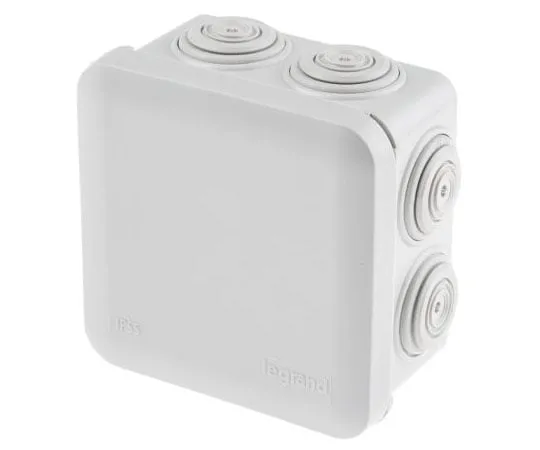 63-7525-58　Legrand Plexo Junction Box, IP55, 80mm x 80mm x 45mm　0 920 12