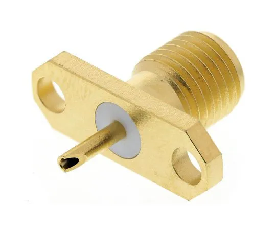 63-7474-39　Radiall Straight 50Ω Flange Mount SMA Connector, Solder Termination　R125454000