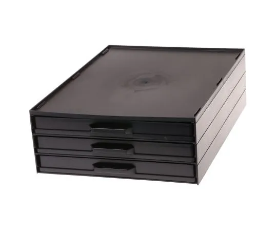 63-7381-59　Licefa 3 Drawer Storage Unit, 108mm x 265mm x 355mm　A1-4/3 ESD