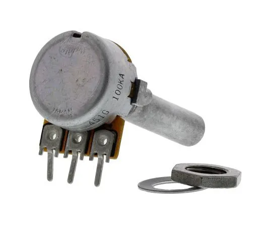 63-7448-64　Alps Rotary Carbon Film Potentiometer with a 6 mm Dia. Shaft, 100kΩ, ±20%, 0.05W, Logarithmic RK1631110TV7　RK1631110TV7