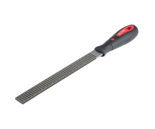 63-7383-54　RS Pro 200mm Bastard, Rasp Cut Flat Engineers File With Soft-Grip Handle　161-1494