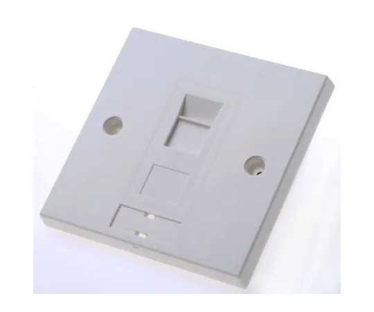 63-7480-93　Single RJ45 Cat5e UTP 1 Gang Wallplate　BWNC-00007-02