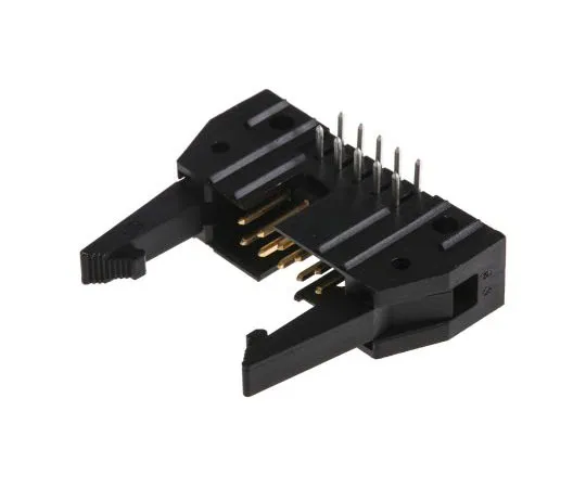 63-7461-18　TE Connectivity AMP-LATCH, 10 Way, 2 Row, Right Angle PCB Header　5499786-1