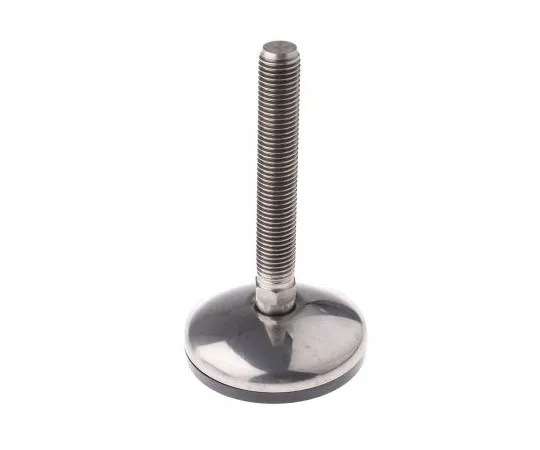 63-7541-54　Nu-Tech Engineering Stainless Steel Adjustable Feet A105/016 75mm Dia. 133mm 750kg Static load Capacity ,100mm M16　A105/016
