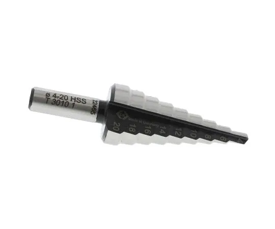 63-7526-28　CK HSS 4 → 20mm Step Drill Bit, 9 Steps　T3010 1