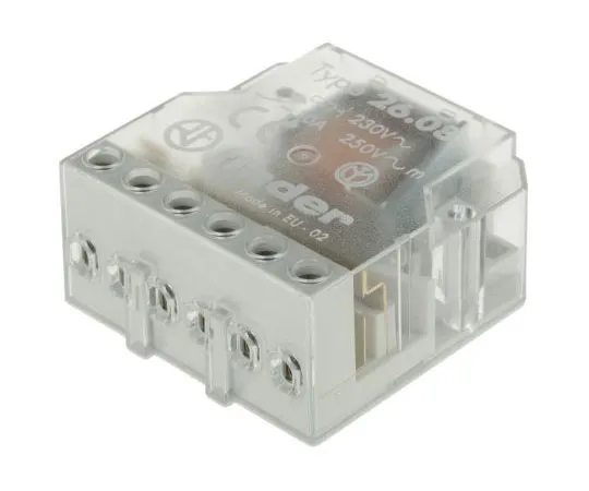 63-7450-21　Finder26 Series DPST-2NO Non-Latching Relay Panel Mount, 230V ac Coil, 10A　26.08.8.230.0000