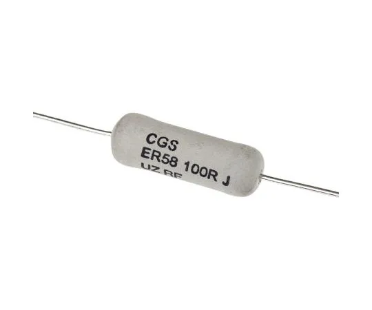 63-7419-29　TE Connectivity 100Ω 7W Wirewound Resistor ±5% 0 → +60ppm/°C　ER58100RJT