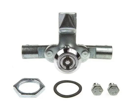 63-7501-62　Steinbach & Vollman Panel to Tongue Depth 18mm Steel Zinc Three Point Lock, Key to unlock　6700496