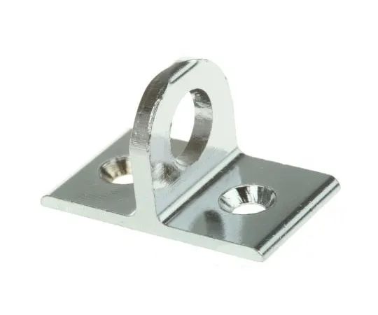 63-7478-80　Pinet Brass Chrome Plated Hasp & Staple, 35 x 20mm, 6.3mm　72-7-3819