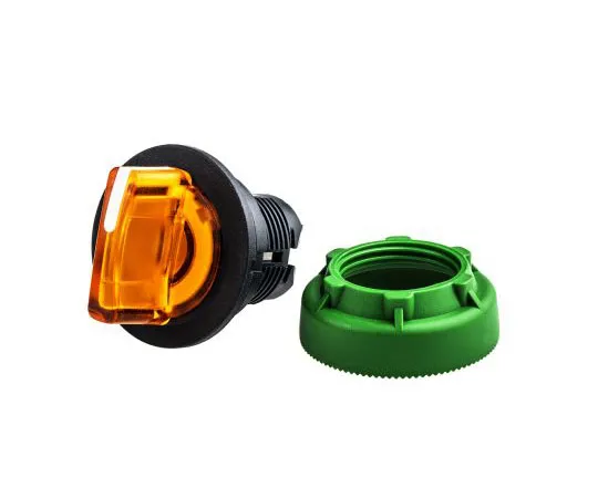 63-7389-82　Schneider Electric Harmony XB5 2 Position Selector Switch Head Standard Handle Orange Spring Return Right to Left　ZB5FK1453