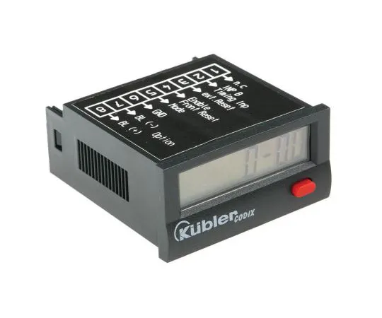 63-7540-59　Kubler Hour Counter, 8 digits, LCD, Screw Connection, 0 → 0.7 V dc　6.134.012.850