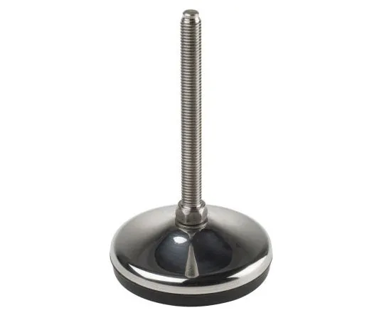 63-7385-81　RS PRO Stainless Steel Adjustable Feet 80mm Dia. 160mm 1000kg Static load Capacity ,125mm M12 10° Tilt Angle　162-3262