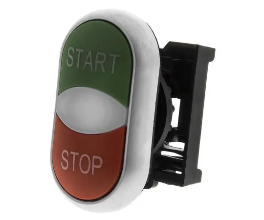 63-7526-62　Eaton M22 Series, Green, Red Push Button Head, Momentary, 22mm Cutout　78635827 & M22-DDL-GR-GB1/GB0+M22-A