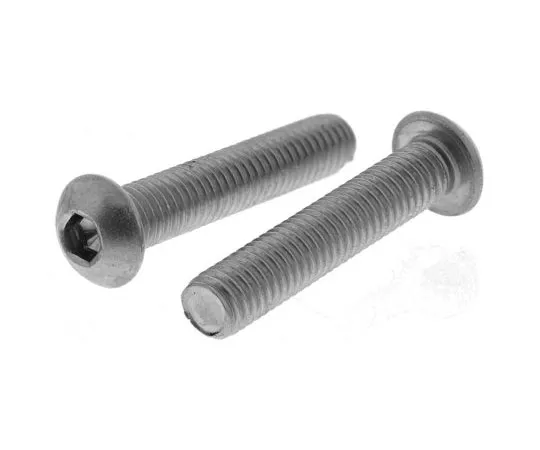 63-7481-86　RS PRO M8 x 40mm Hex Socket Button Screw Plain Stainless Steel　304-4671