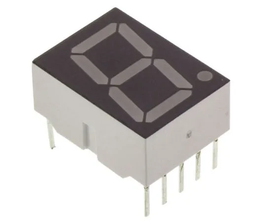 63-7446-50　HDSP-3901 Broadcom 7-Segment LED Display, CA Red 7 mcd RH DP 20.3mm　HDSP-3901