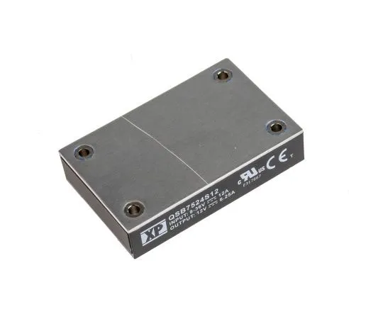 63-7393-33　XP Power QSB75 75W Isolated DC-DC Converter PCB Mount, Voltage in 9 → 36 V dc, Voltage out 12V dc　QSB7524S12
