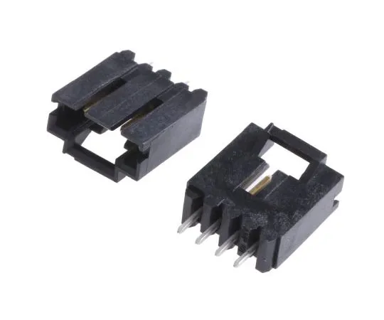63-7358-69　TE Connectivity AMPMODU MTE, 4 Way, 1 Row, Straight PCB Header　5-103735-3