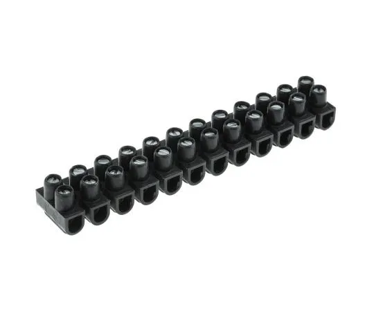 63-7463-02　Legrand 0 342 11 Terminal Strip, Straight, 12way, 2 Row, 24A, 400 V, length 94mm, Black　0 342 11