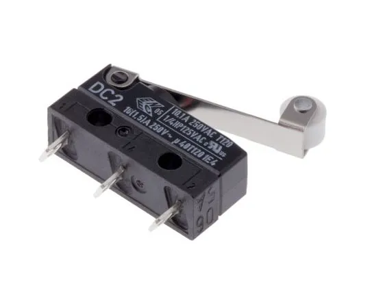63-7470-82　SPDT-NO/NC Roller Lever Microswitch, 10.1 A @ 250 V ac　DC2C-A1RC
