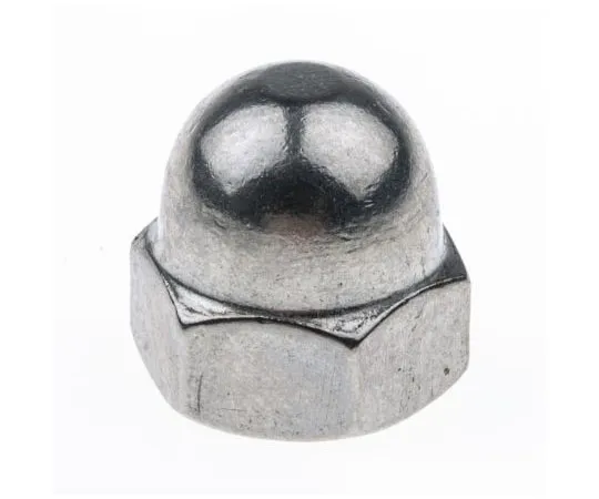 63-7447-77　M10 A4 316 Plain Stainless Steel Dome Nut　248-4517