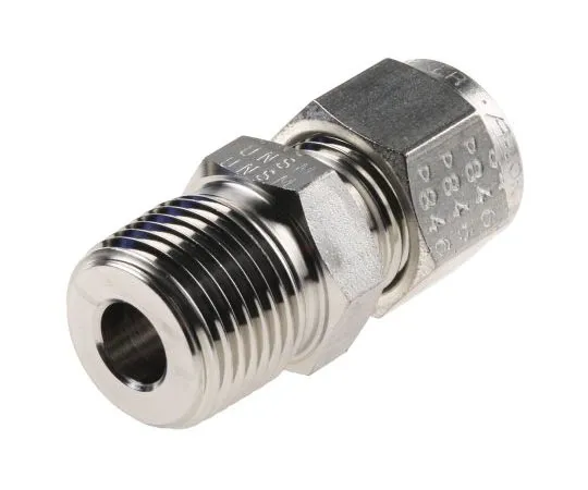 63-7539-79　Straight connector,3/8in OD 3/8in NPT　6MSC6N-316